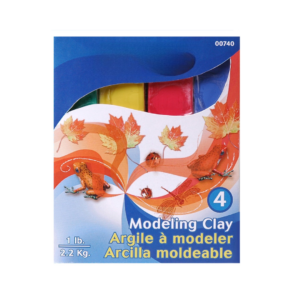 Modeling Clay, Assorted, 1 lb. Per Pack, 6 Packs